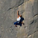 Enrico climbing in Verdon-France